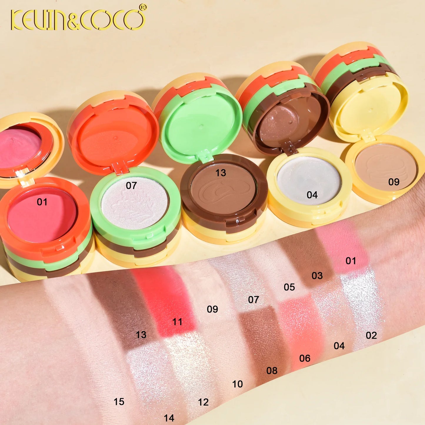 SET DE MAQUILLAJE BURGER GLAM KEVIN&COCO®️