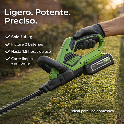 Cortasetos Inalámbrico M1 Mcasa 98V 2 Baterías
