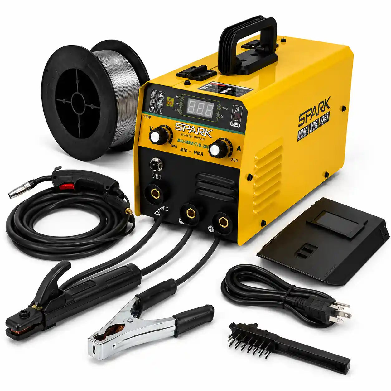 ⚙️ SOLDADORA INVERTER MIG + ARC + KIT COMPLETO 🧰 Todo lo que necesitas para soldar, en un solo equipo