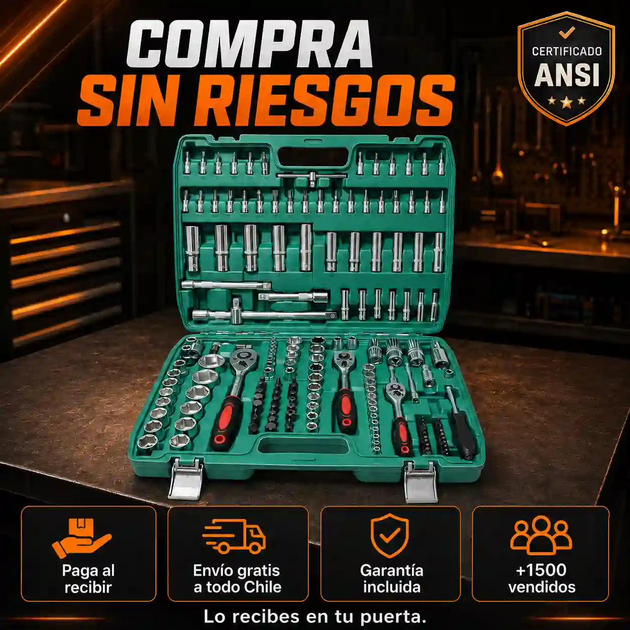 Set Caja Herramientas 172 Piezas