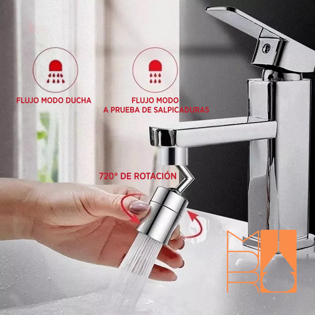 Grifo con Filtro Antisalpicaduras