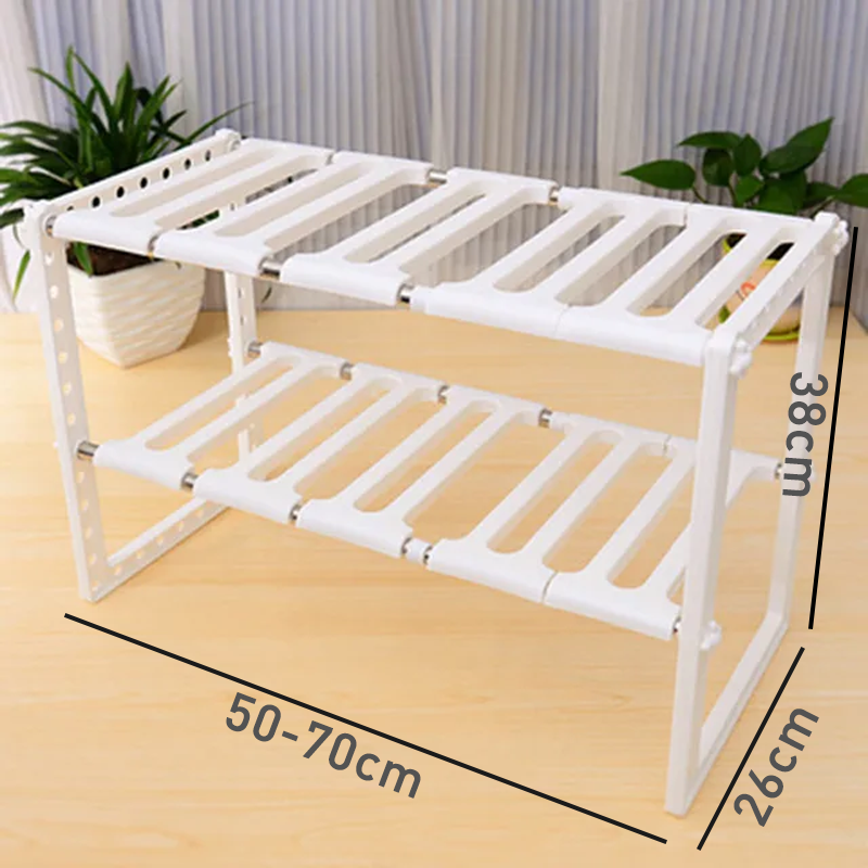 SpaceMax™ Organizador Doble Repisa y Adaptable