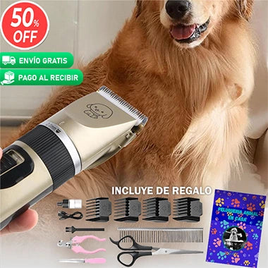 PetGroom™ –  Cortapelos Silencioso, Recargable y Profesional + 🎁Accesorios y Guía PDF de Regalo
