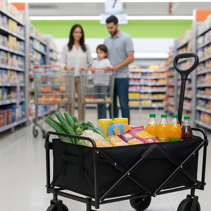 Carro Plegable Todo Terreno — El peso va en el carro… no en ti 🙌