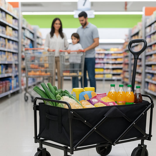 Carro Plegable Todo Terreno — El peso va en el carro… no en ti 🙌