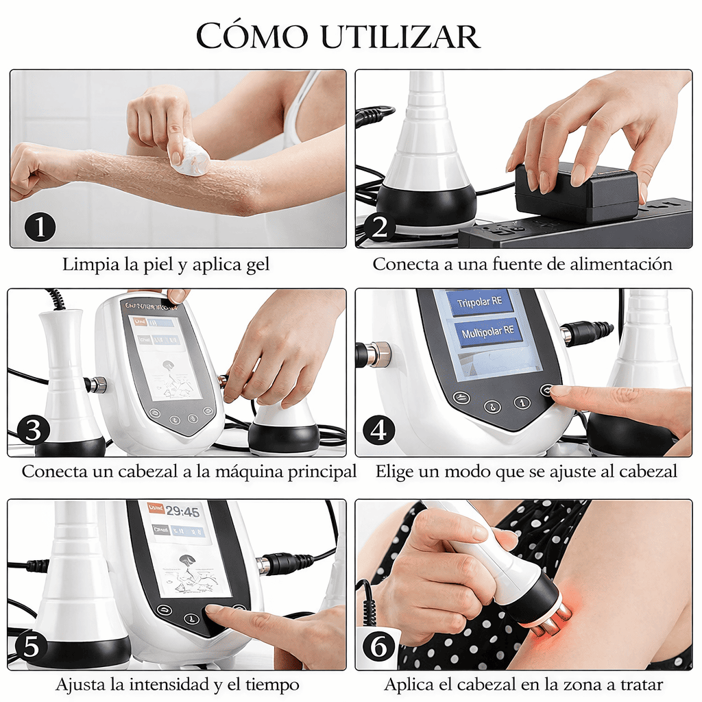 Máquina Cavitación 40K+Radiofrecuencia 3 en 1~Tú eliges cuándo realizar tu rutina de cuidado personal 💆‍♀️