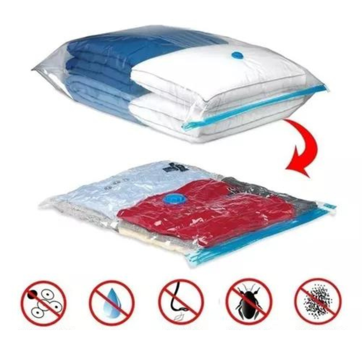 Bolsa de Vacío Compresor Ropa 80x110 cm