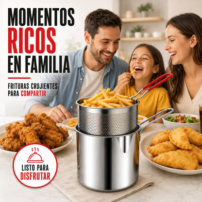 Olla acero 304 inoxidable para freír