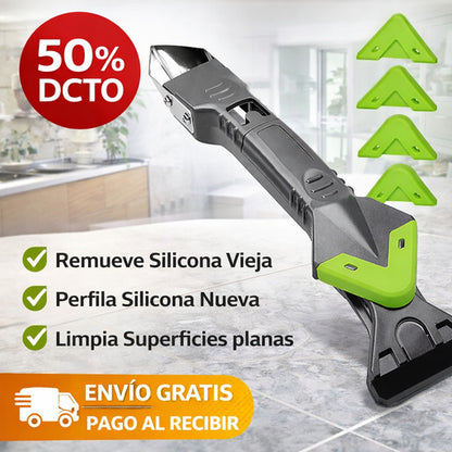 Raspador Sellador Silicona 5 en 1 ✅ La forma fácil de sellar como profesional