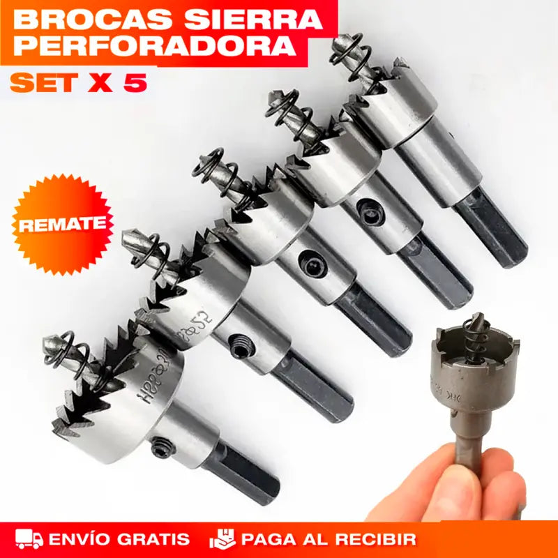 Set De Brocas de corona 5 Piezas