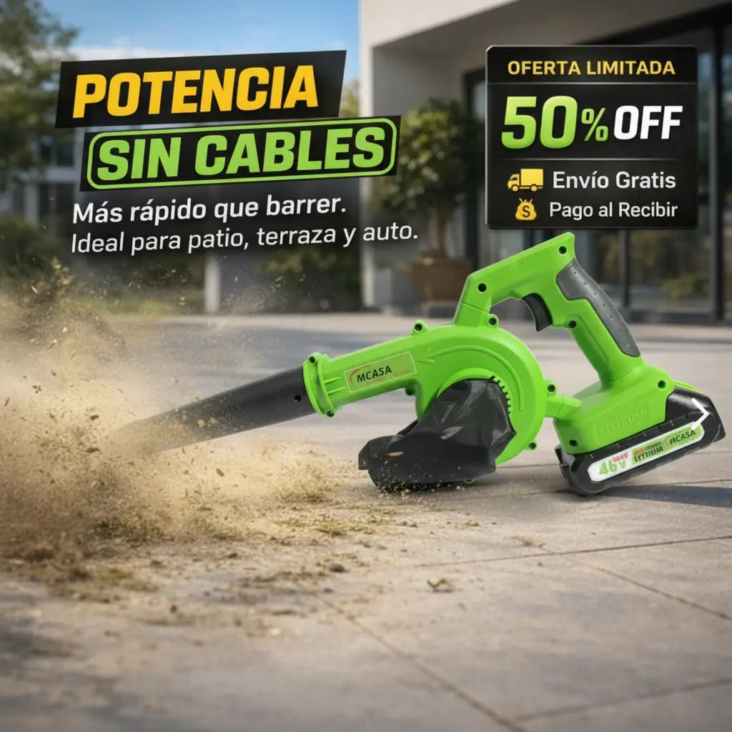 Soplador aspiradora Inalámbrico Mcasa 48V
