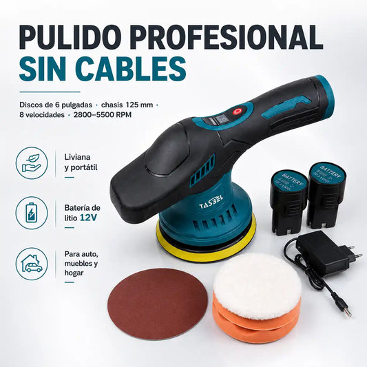 Pulidora Inalámbrica TASBEL + 2 baterías