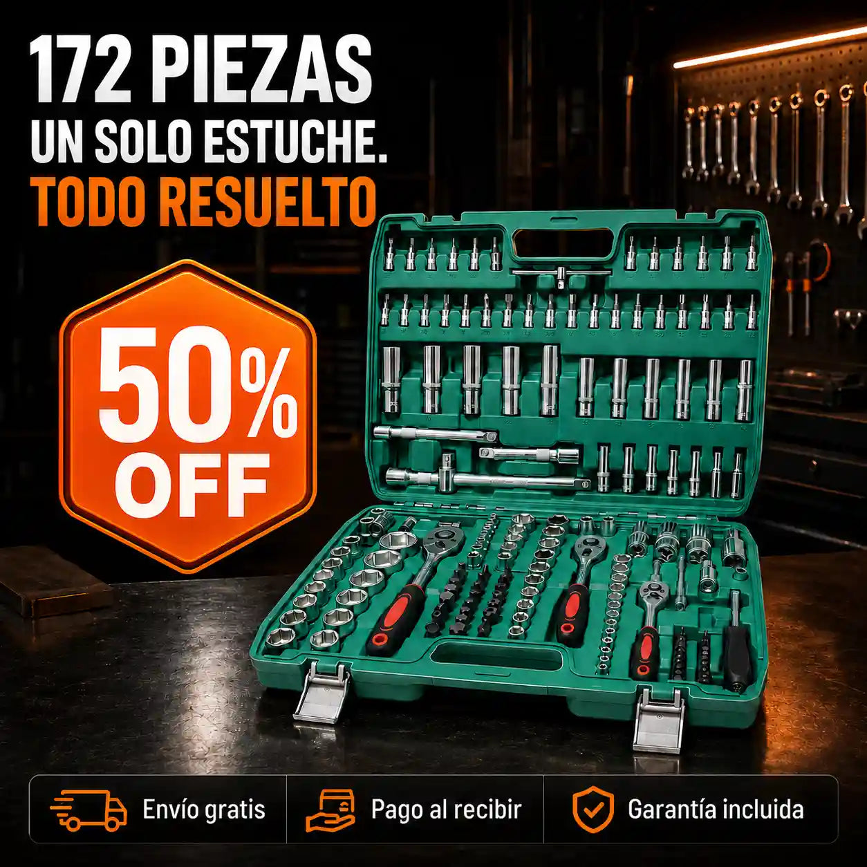 Set Caja Herramientas 172 Piezas