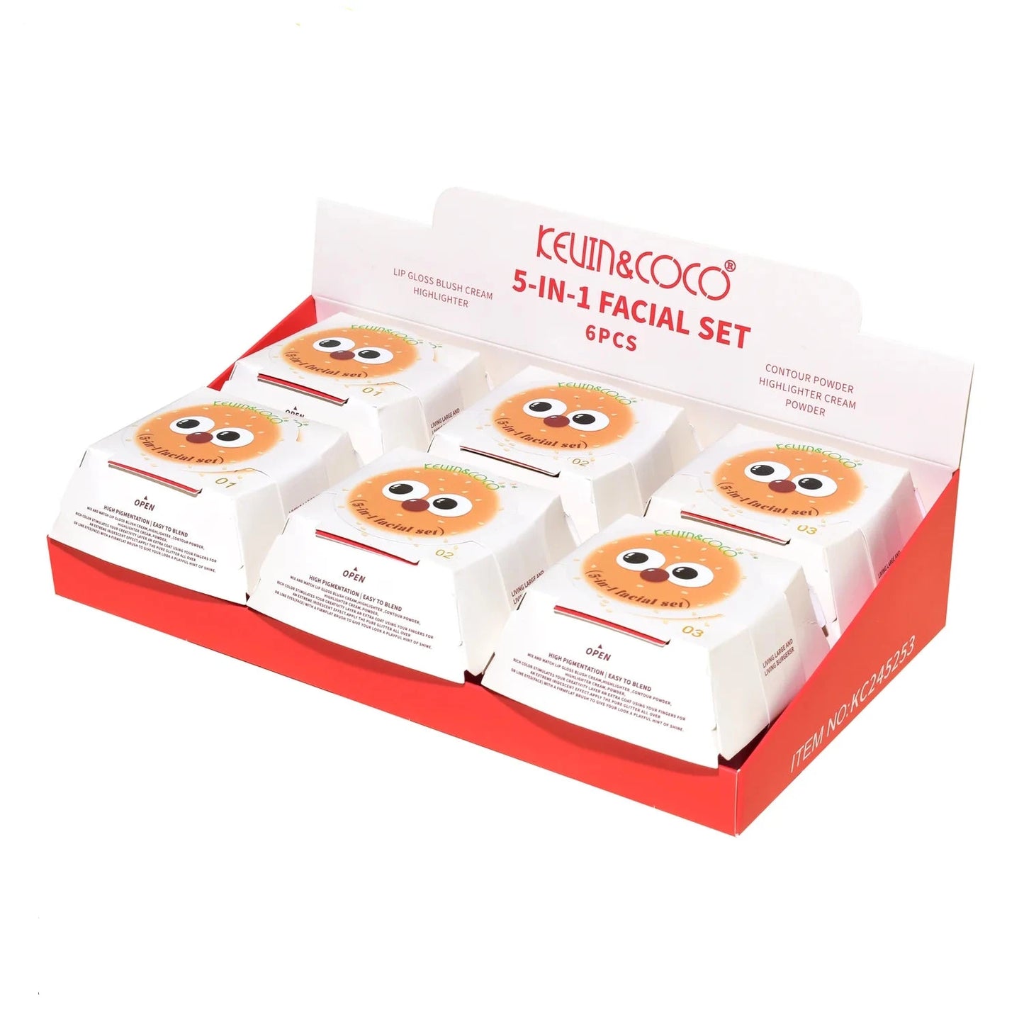 SET DE MAQUILLAJE BURGER GLAM KEVIN&COCO®️