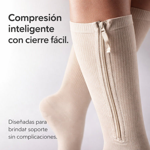 Medias Compresión con Cierre Unisex 3PARES (L/XL 39 a 43) ~ Compresión graduada con ajuste firme y cómodo!