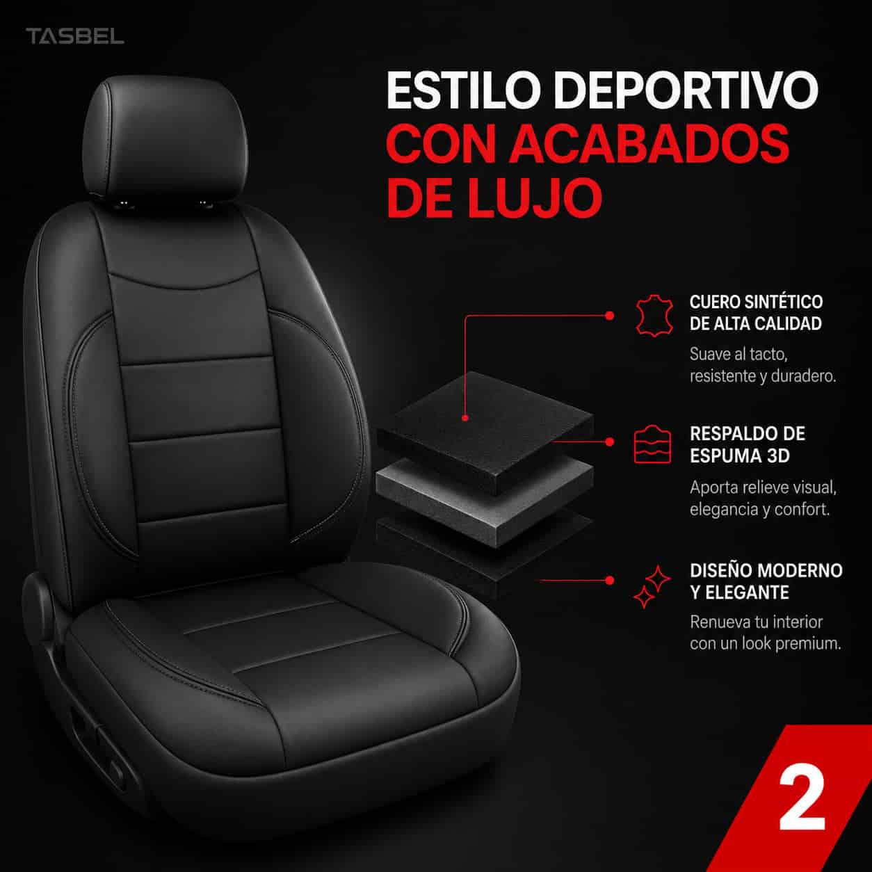 Cubre Asientos Autos Ecocuero