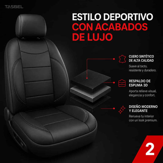Cubre Asientos Autos Ecocuero