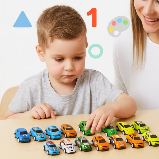 Maleta🐢 con 50 autitos de fricción🚗💨 + 2 Monster Trucks ✨ Diversión real, sin pantallas y llena de imaginación.