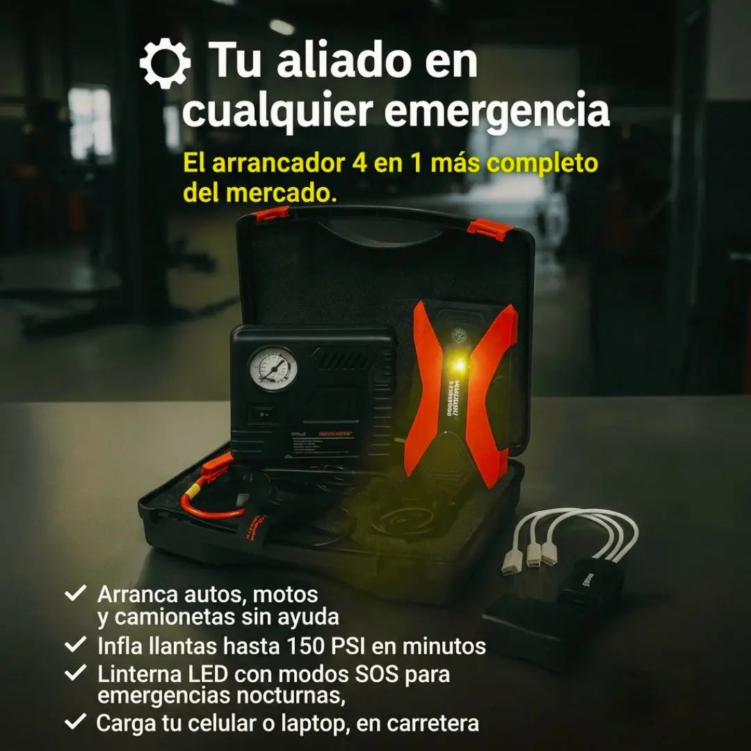 Kit Rescate Auto 4 en 1