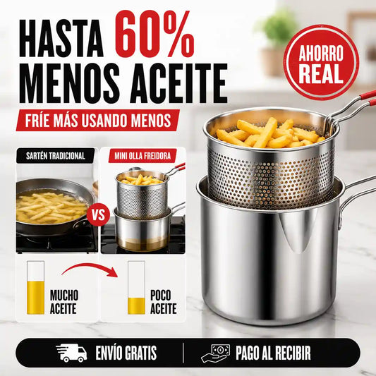 Olla acero 304 inoxidable para freír