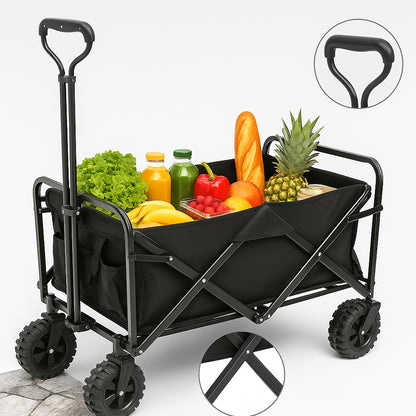 Carro Plegable Todo Terreno — El peso va en el carro… no en ti 🙌