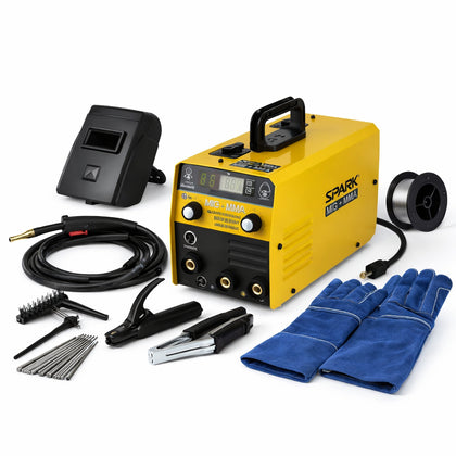 ⚙️ SOLDADORA INVERTER MIG + ARC + KIT COMPLETO 🧰 Todo lo que necesitas para soldar, en un solo equipo
