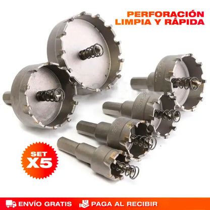 Set De Brocas de corona 5 Piezas