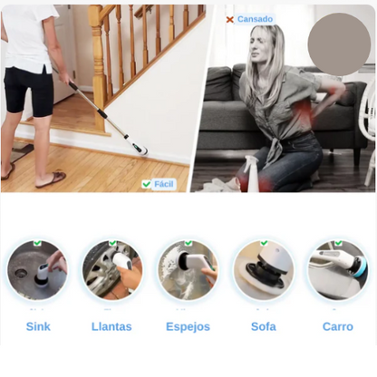 🧼✨ CEPILLO ELÉCTRICO 7 EN 1 - Limpieza sin esfuerzo con 50% OFF + Envío Gratis