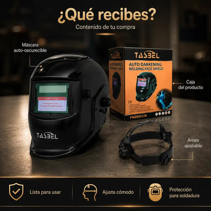 Mascara de Soldar Auto-Oscurecible Tasbel🧑‍🏭