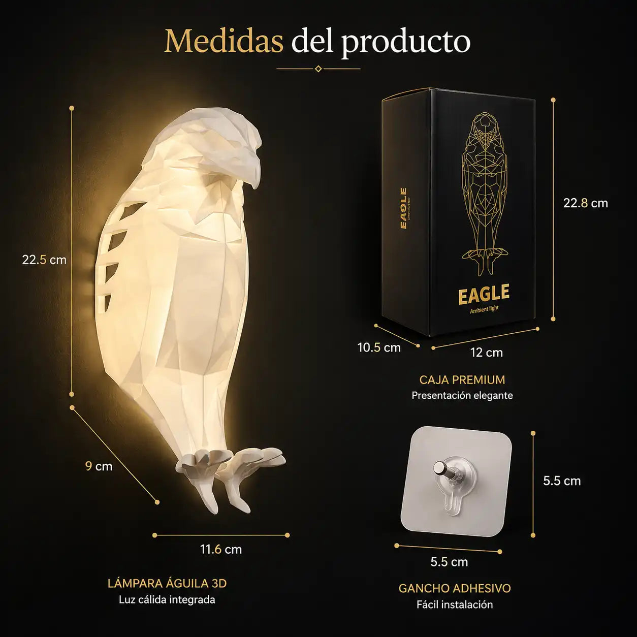 Lampara de aguila 3D