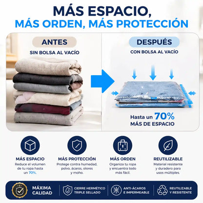 Pack 6 Bolsas al Vacio 68x98