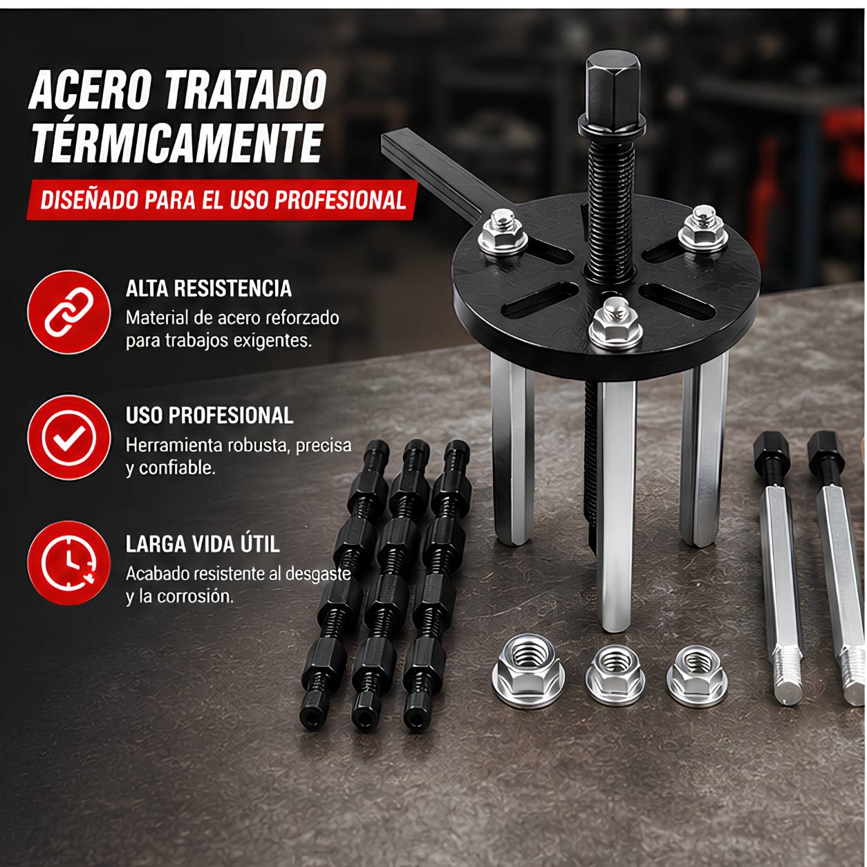 Kit Extractor de Rodamientos Profesional ~ Extrae como un profesional