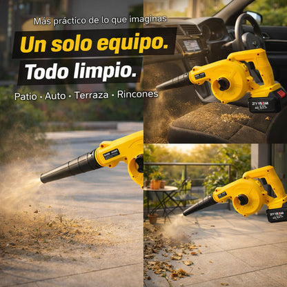 Soplador aspirador inalámbrico 2 en 1