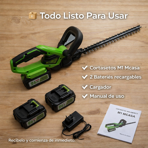 Cortasetos Inalámbrico M1 Mcasa 98V 2 Baterías