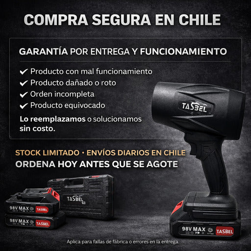 Soplador Turbina con Doble Batería
