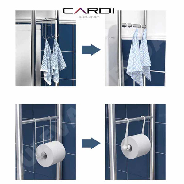 🚿Estante Organizador para Baño ~ Resuelve el Desorden y Espacio con Estilo
