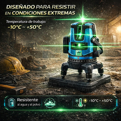 Nivel Láser Profesional de 5 Líneas 360º 🟢 La precisión no se negocia