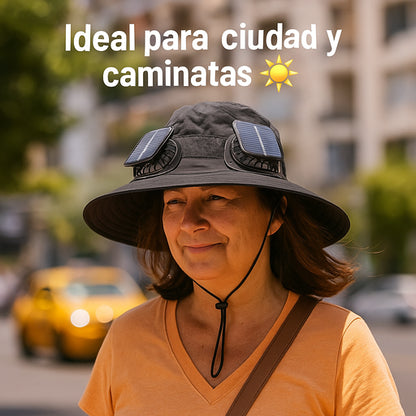 Gorro Solar Doble Ventilación Activa 🌞🧢💨 - Sombra y aire fresco donde vayas!