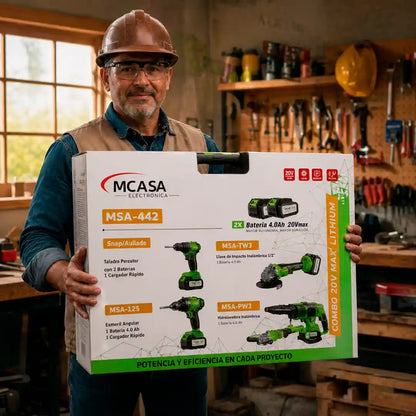 Set Maleta 4 Herramientas Brushless MCasa