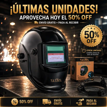 Mascara de Soldar Auto-Oscurecible Tasbel🧑‍🏭