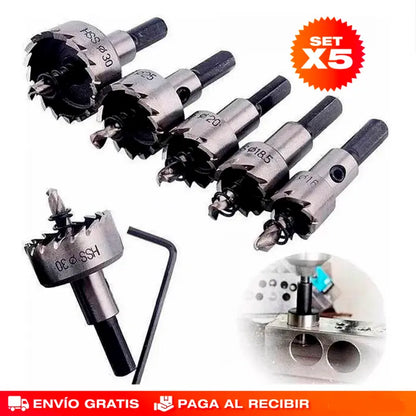 Set De Brocas de corona 5 Piezas