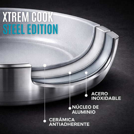 Set Xtrem Cook Acero Inoxidable 11 piezas™ — ¡Es hora de renovar tu cocina!