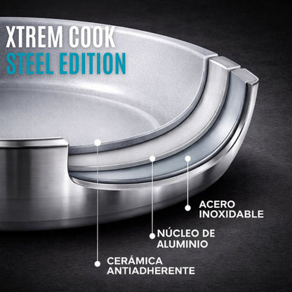Set Xtrem Cook Acero Inoxidable 11 piezas™ — ¡Es hora de renovar tu cocina!