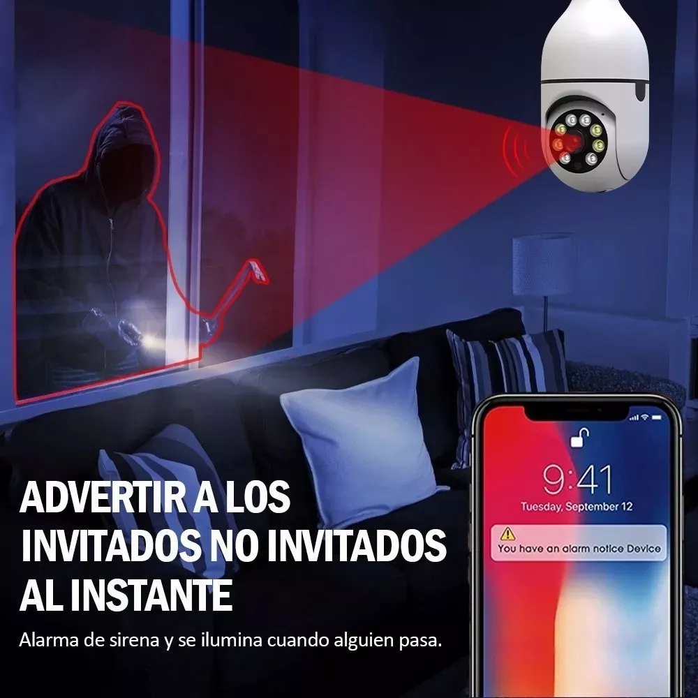 SecureCam 360° Visión Nocturna