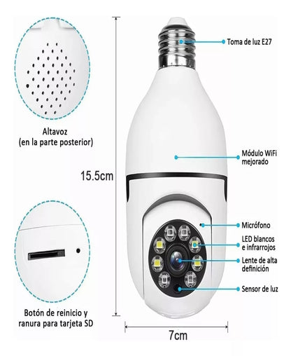SecureCam 360° Visión Nocturna