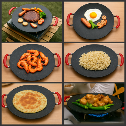 Disco Antiadherente de 30 cm - Conserva los jugos y realza el sabor 😋