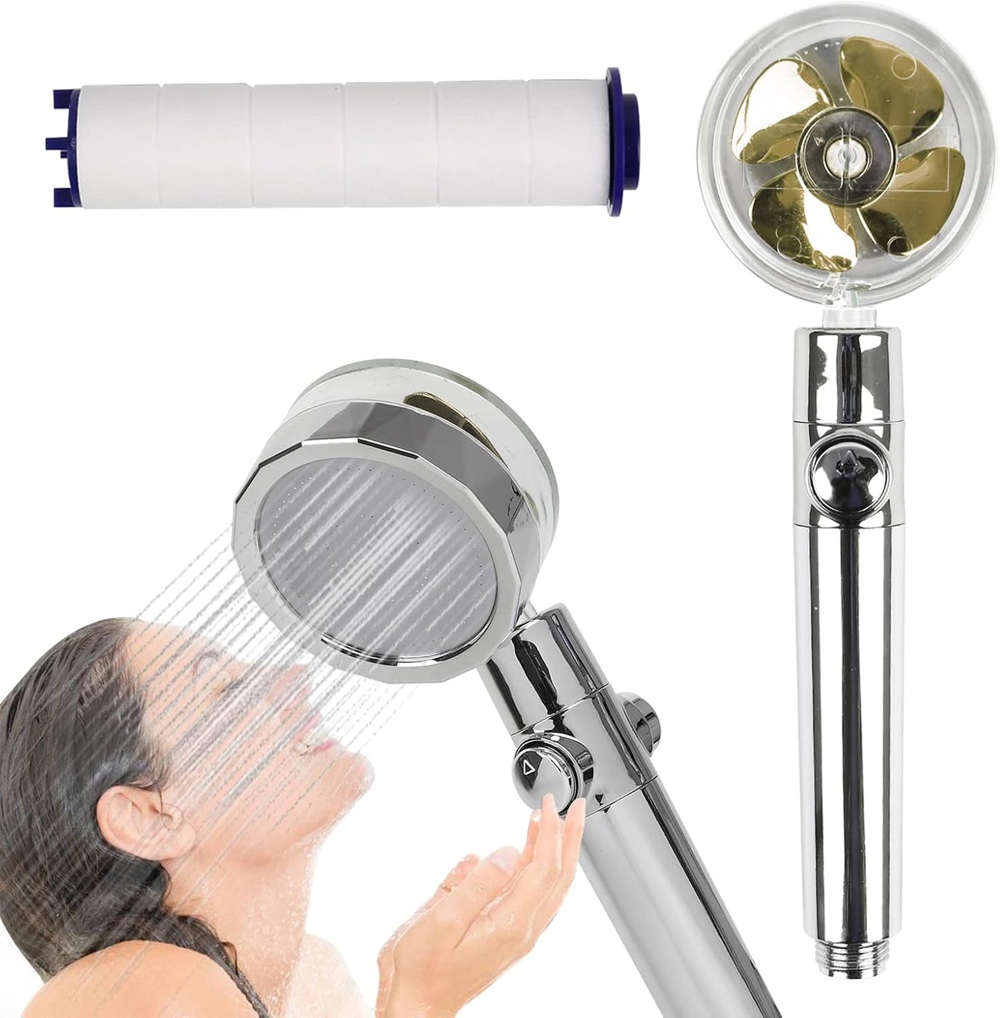 Cabezal de Ducha Hélice Turbo Alta Presión