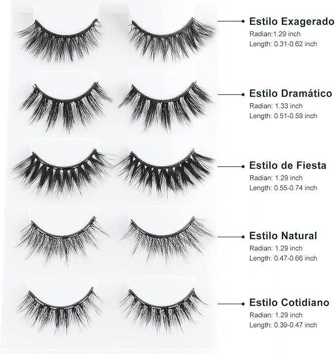 Set Pestañas Magnéticas x5 ~ Belleza que atrae, tan magnéticas como tú✨