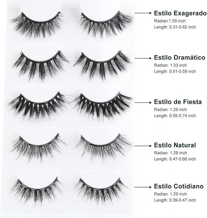 Set Pestañas Magnéticas x5 ~ Belleza que atrae, tan magnéticas como tú✨