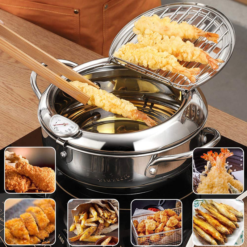 Olla Freidora Japonesa - Cocina crujiente y limpia, al estilo japonés 🇯🇵🍤